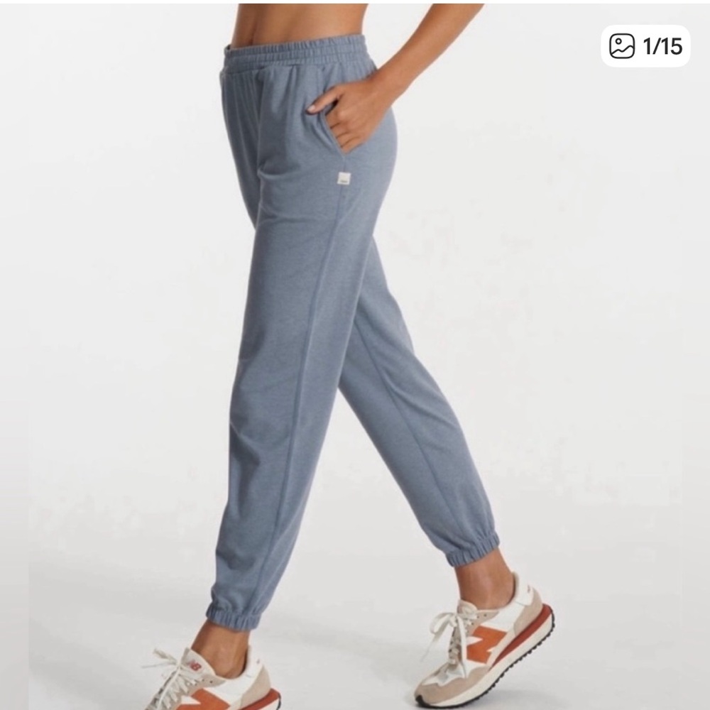 Vuori Boyfriend Jogger, Flint Heather (Blue), Women’s Large